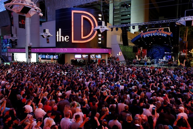 Fremont Street Concert Outside of The D Las Vegas