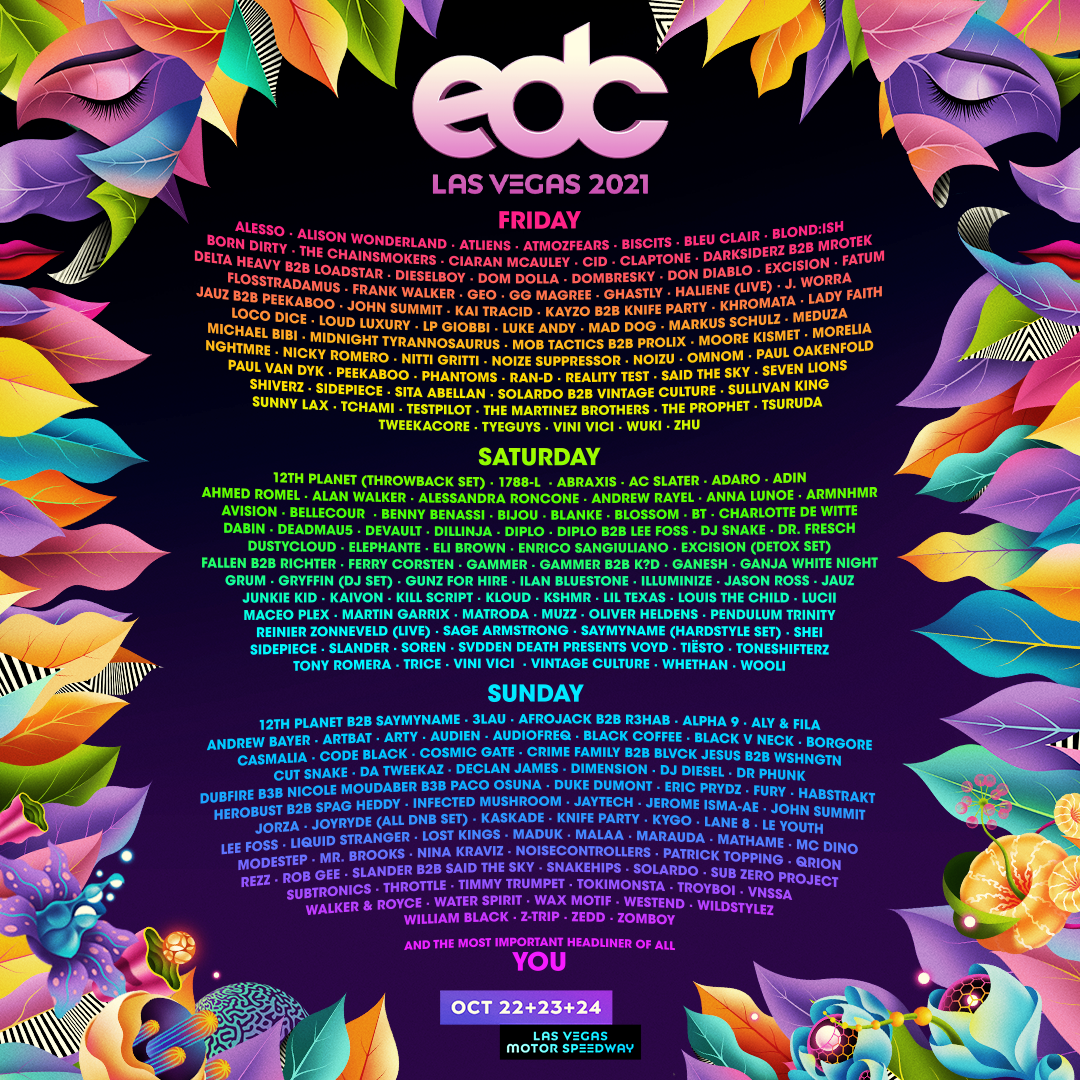 Insomniac Celebrates 25 Years of Electric Daisy Carnival with an All-star Lineup for EDC Las Vegas, Oct. 22-24