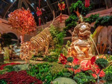 Bellagio’s Conservatory & Botanical Gardens Celebrates Lunar New Year with Festive “Eye of the Tiger” Display through March 5