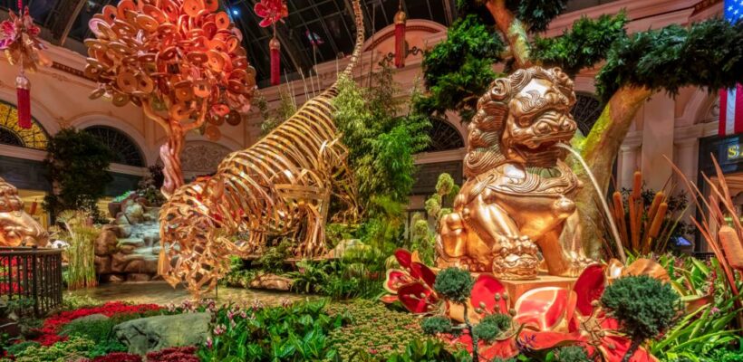 Bellagio’s Conservatory & Botanical Gardens Celebrates Lunar New Year with Festive “Eye of the Tiger” Display through March 5