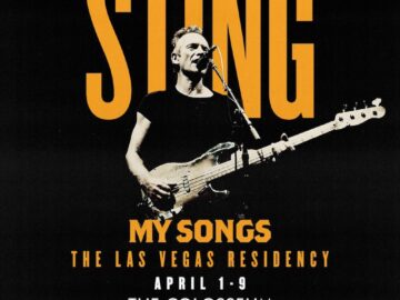 Sting Extends Critically-Acclaimed Las Vegas Residency At Caesars Palace With New Dates April 1 – 9, 2023