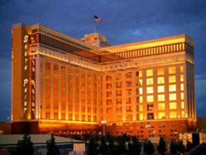 South Point Hotel Casino and Spa transforms into college basketball  headquarters